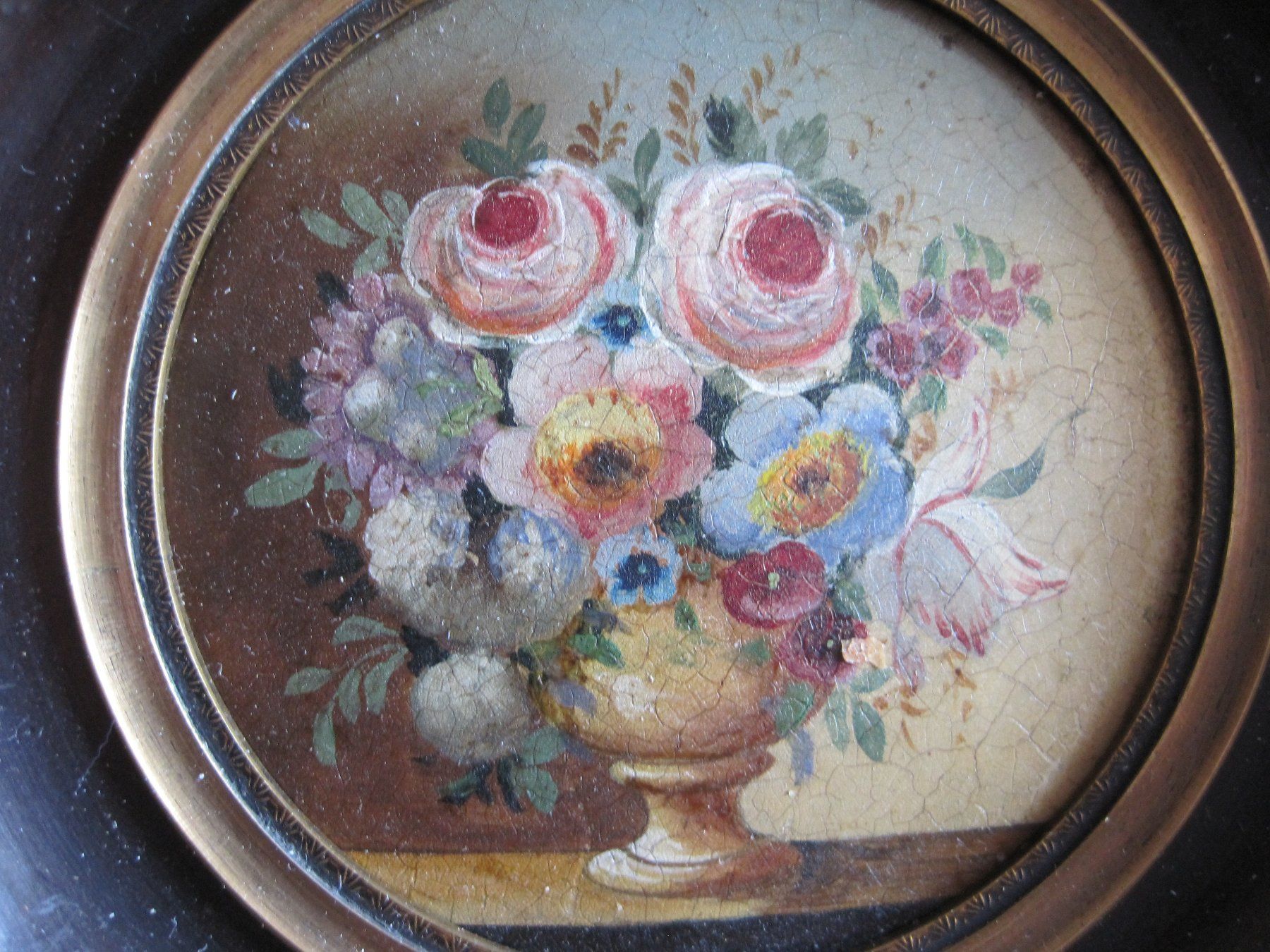 Dipinti: antike Miniatur mit Blumensujet – Usato da Bischofszell venduto da Joachim-115 1