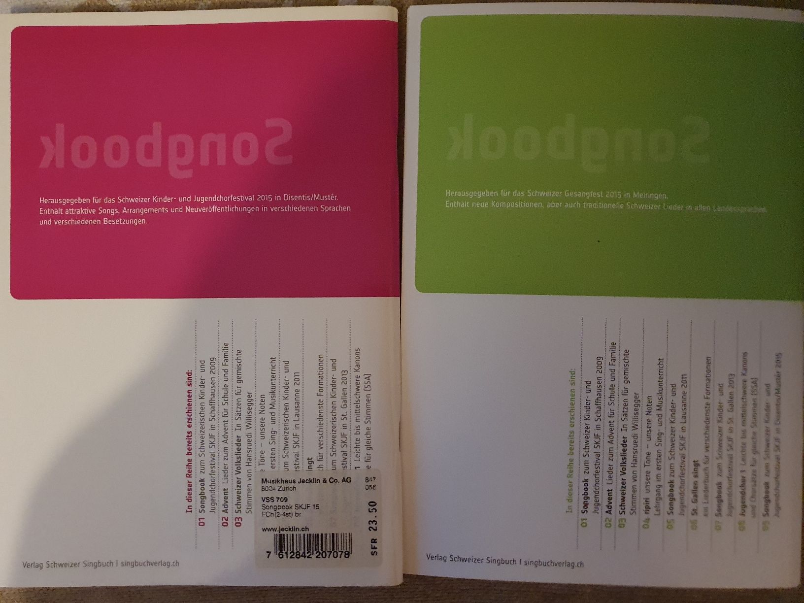 Bücher: 2 Singbuecher "singbuch.ch" Nr. 09/10 - Frühlingslieder – Neu (gemäss Beschreibung) aus Zürich von Philotimo 1