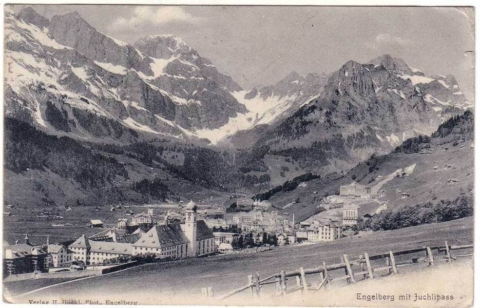 Cartoline postali: ENGELBERG mit Juchlipass – Usato da Jona venduto da philajona