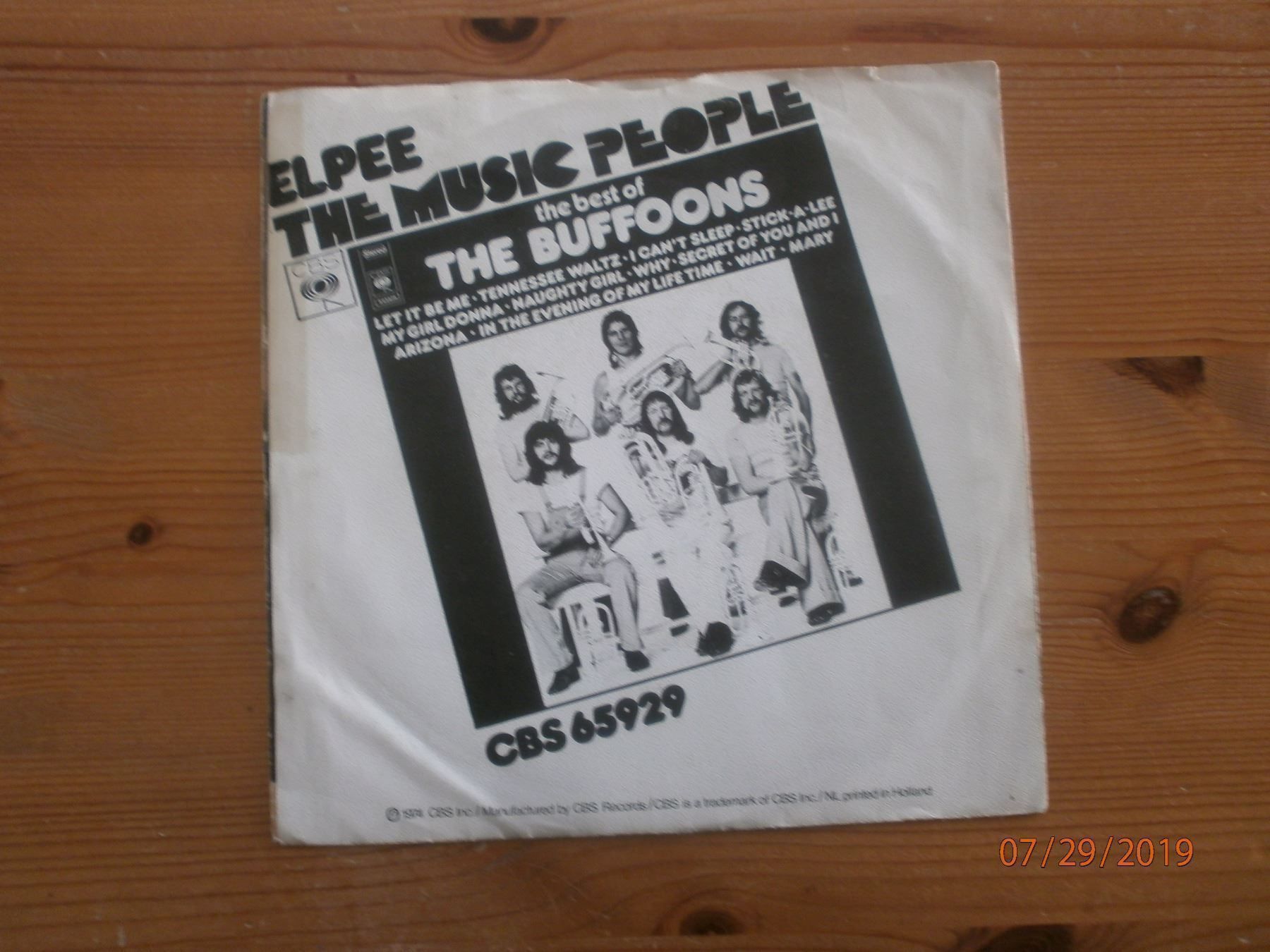 Dischi in vinile: Buffons "I Don't Want To Go On.." 1974 – Usato da Sempach venduto da Allmusic 1