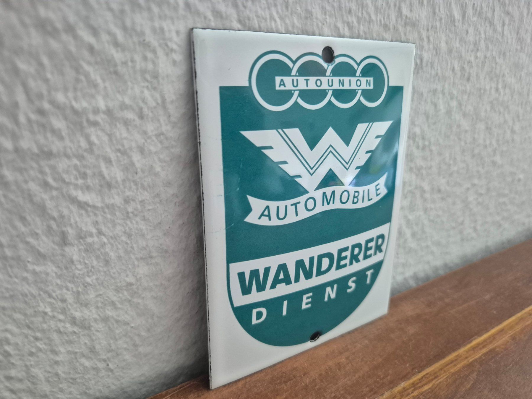 Insegne: Emailschild Audi Wanderer Oldtimer Werkstatt Emaille Schild – Nuovo (secondo la descrizione) da Schaffhausen venduto da pfanis09 4