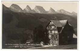 Ansichtskarte Unterwasser,  Gasthof u. Pension Halde