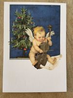 AK Weihnachten Engel Cello Christbaum Kunstkarte