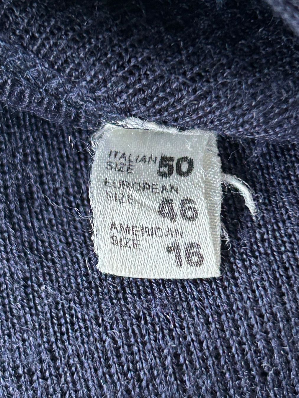 Jacken: Edle GISPA Strickjacke, Cardigan, Oversize,Gr.46, Dunkelblau – Gebraucht aus Horn von Resvi 5