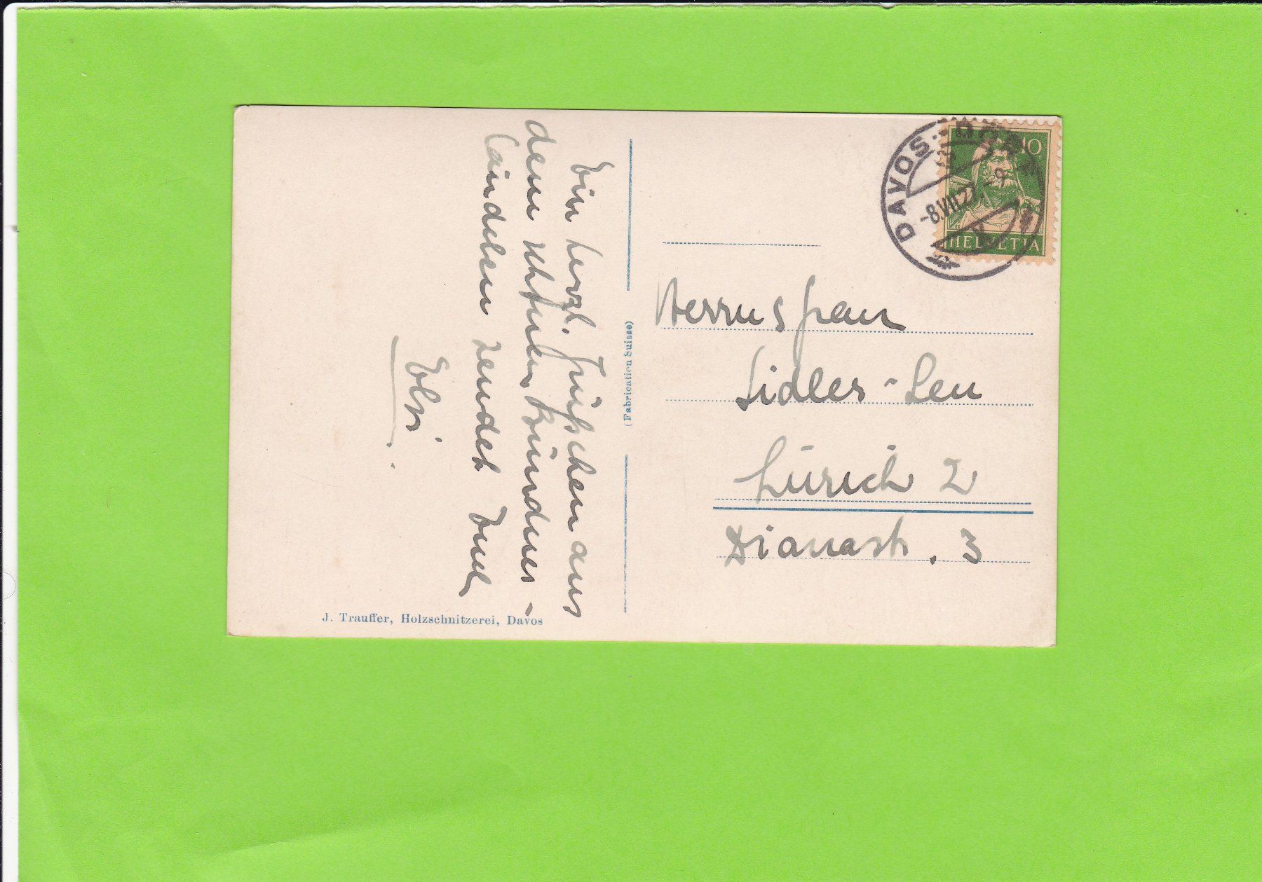Cartoline postali: Im wunderschönen Sertigtal – Usato da St. Peterzell venduto da neckertal 1