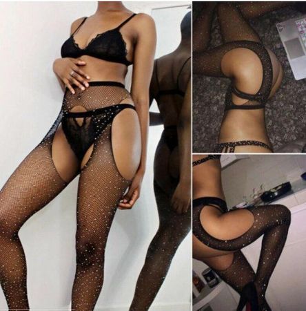 NEUE Strumpfhose im Schritt ouvert für Gr. XS, S & M- 220669