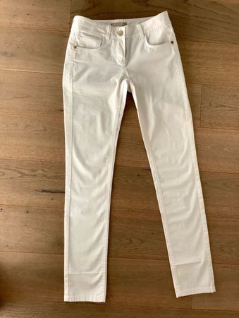 Strahlend weisse neue STEFANEL Hose Gr. 38 mit Etikett XS S
