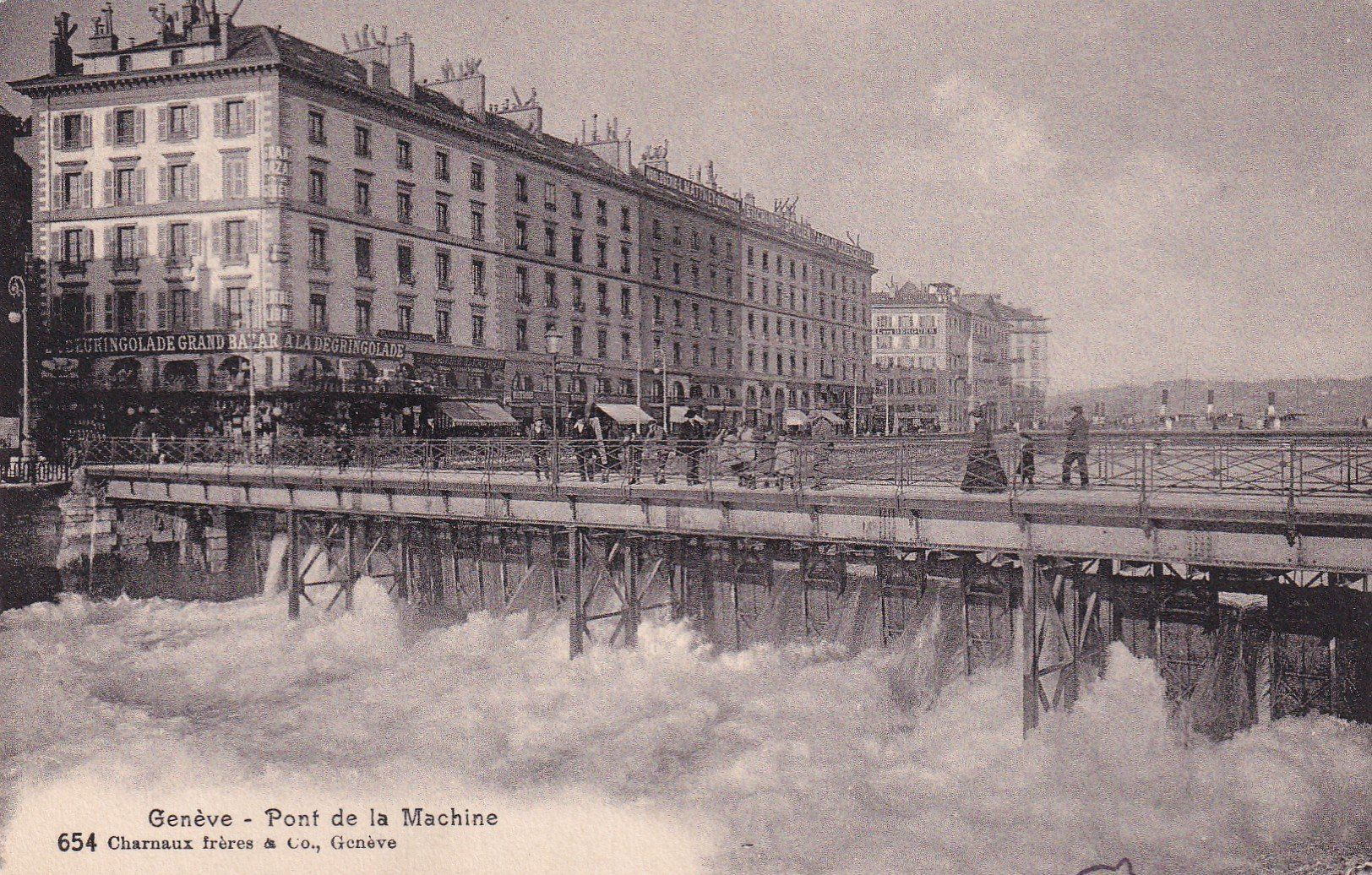 Cartes postales: Genève Pont de la Machine – D'occasion à Cormoret par Pascalll2001