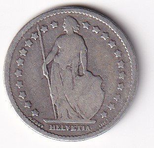 Tutti le monete: 1  Franken Schweiz 1880 rar – Usato da Neuchâtel venduto da karlpierrino 1