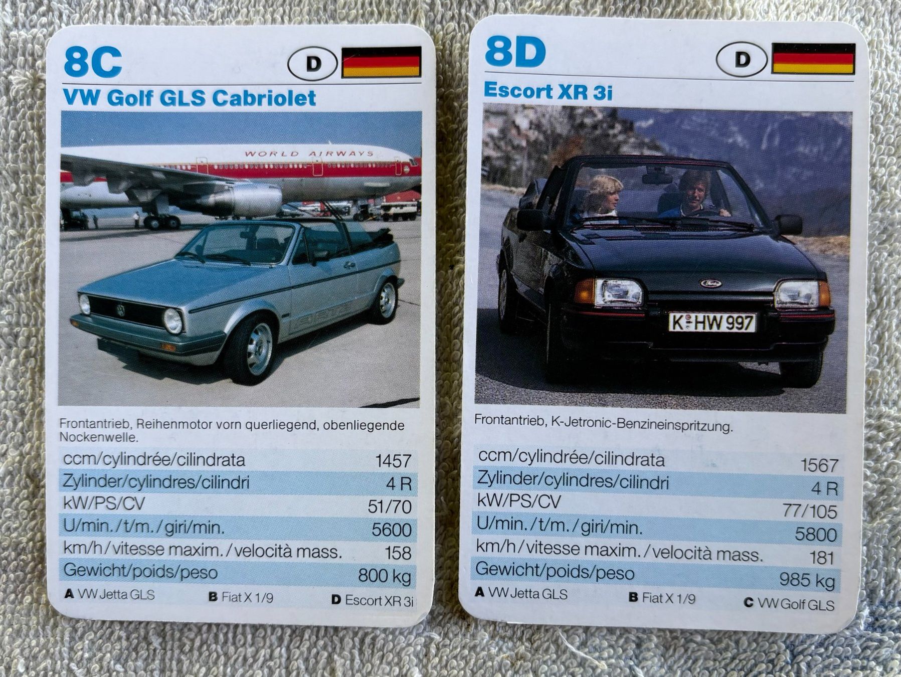Spiele: QUARTETT CABRIOS – Gebraucht aus Ostermundigen von wini63 4