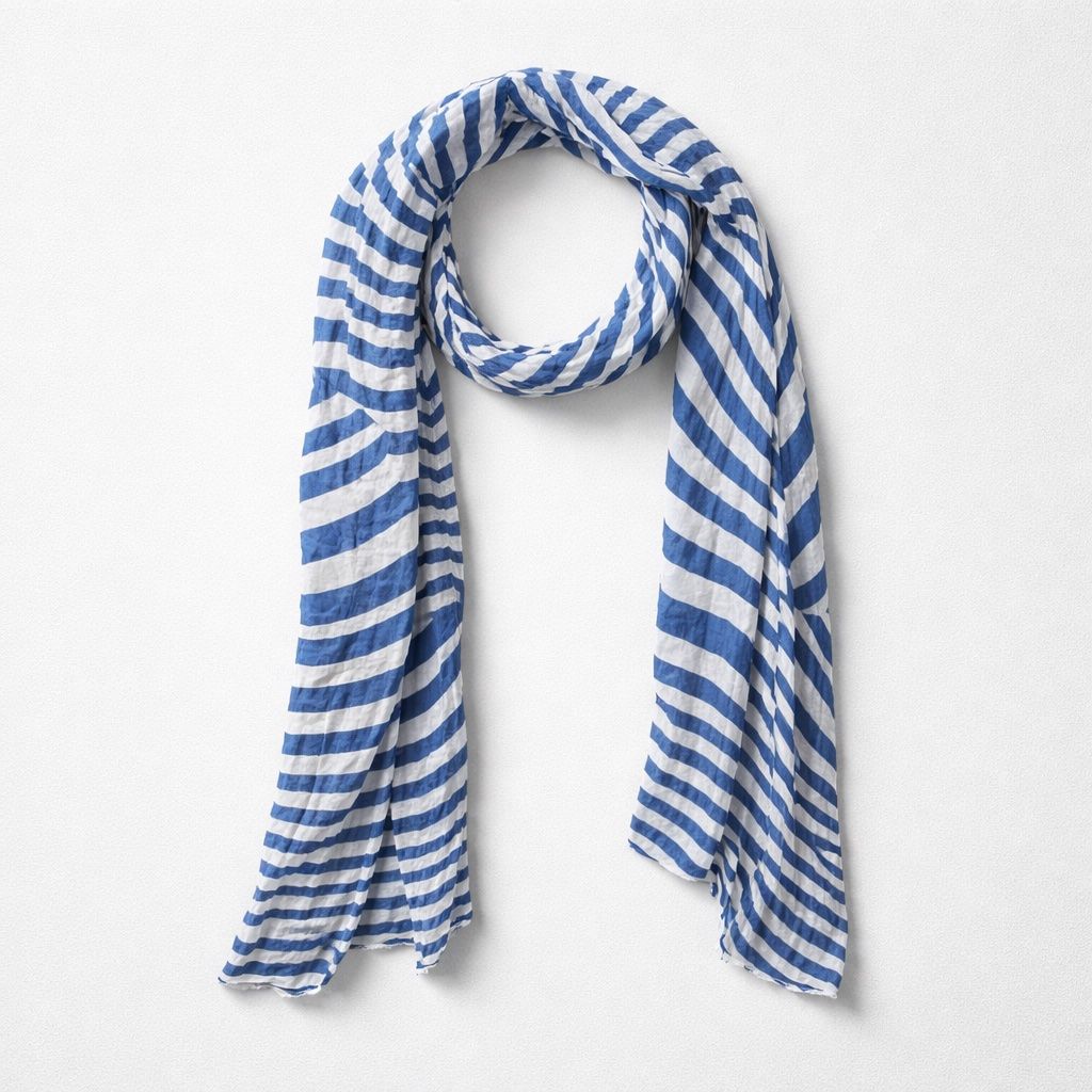 Esprit Foulards & écharpes: Écharpe Esprit — Rayures Bleues & Blanches — Neuve – Neuf avec emballage d'origine à Vuisternens-Romont par gol_xp6p