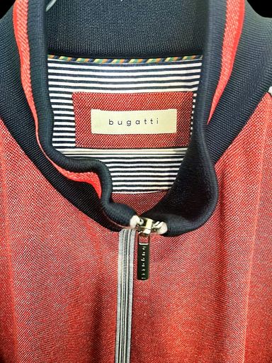 Bugatti Jacken: Bugatti Rote Bomberjacke mit schwarzem Besatz – Gebraucht aus Zug von vinokilo 3