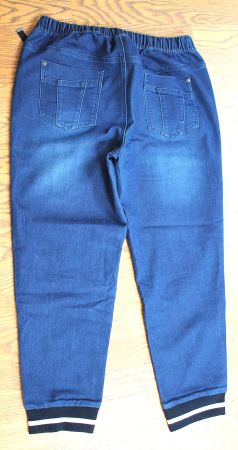 Neue Jeans Hose blau mit Gummibund und Bündchen SHEEGO