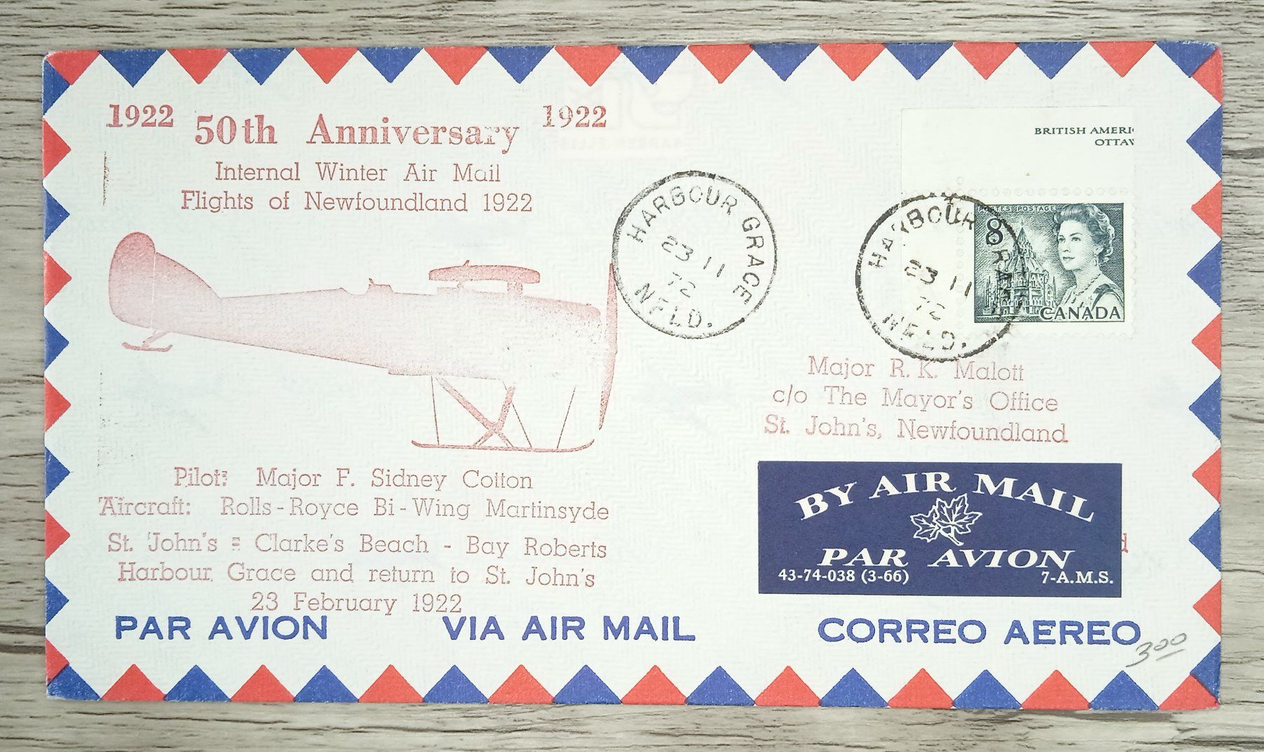 Tutti i francobolli: TR102 Enveloppe + Timbre Canada 1972 Theme Aviation – Usato da Cousset venduto da Patrick_Collections