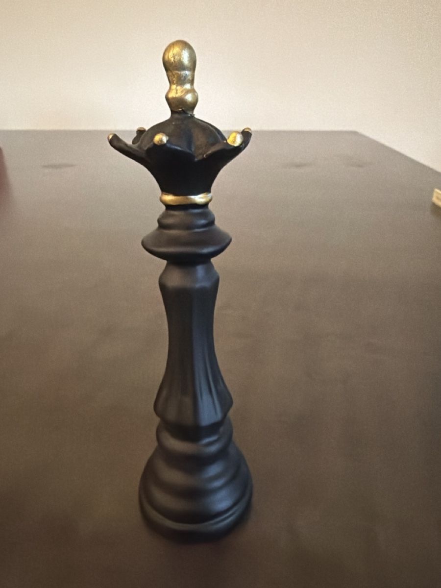 Statuette: Schachfigur Dame schwarz goldfarben  – Nuovo (secondo la descrizione) da Zürich venduto da joyfulgrace
