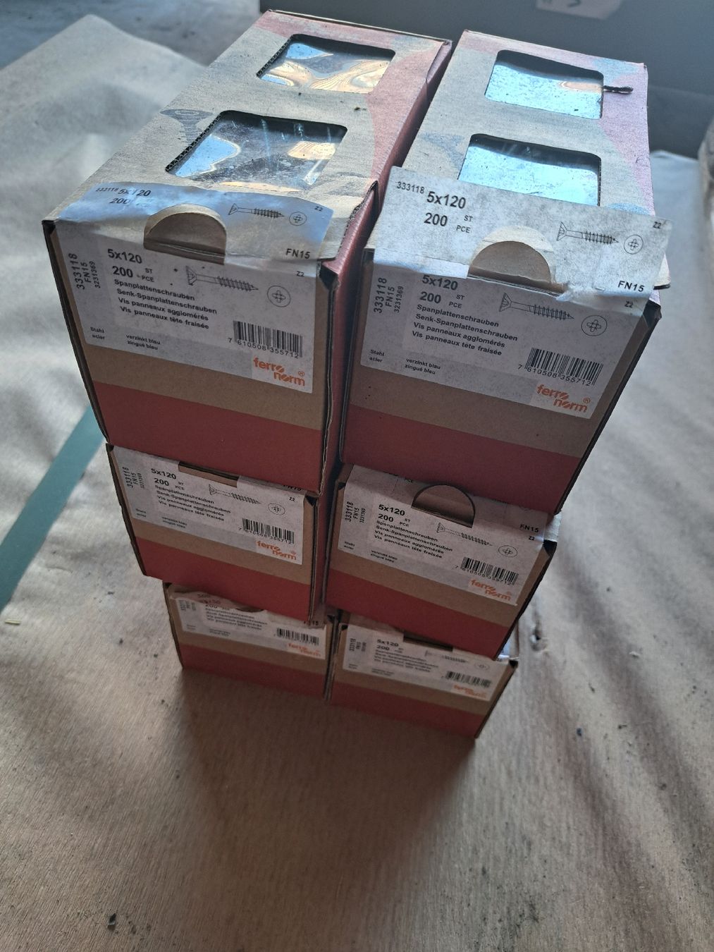 Ferramenta: Spannplattenschrauben 5x120 – Nuovo e nell'imballaggio originale da Benken SG venduto da Schnider-mb