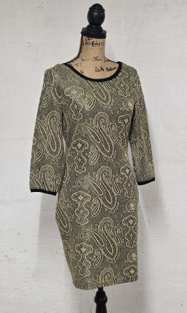 Festkleid mit Paisley-Muster, Gr. 36/38,Neu