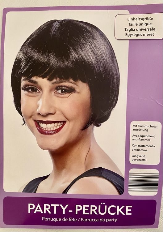 Widmann Perücke „Veronica“ – Schwarz, Lockig Bis Schulter, Für Karneval & Mottopartys