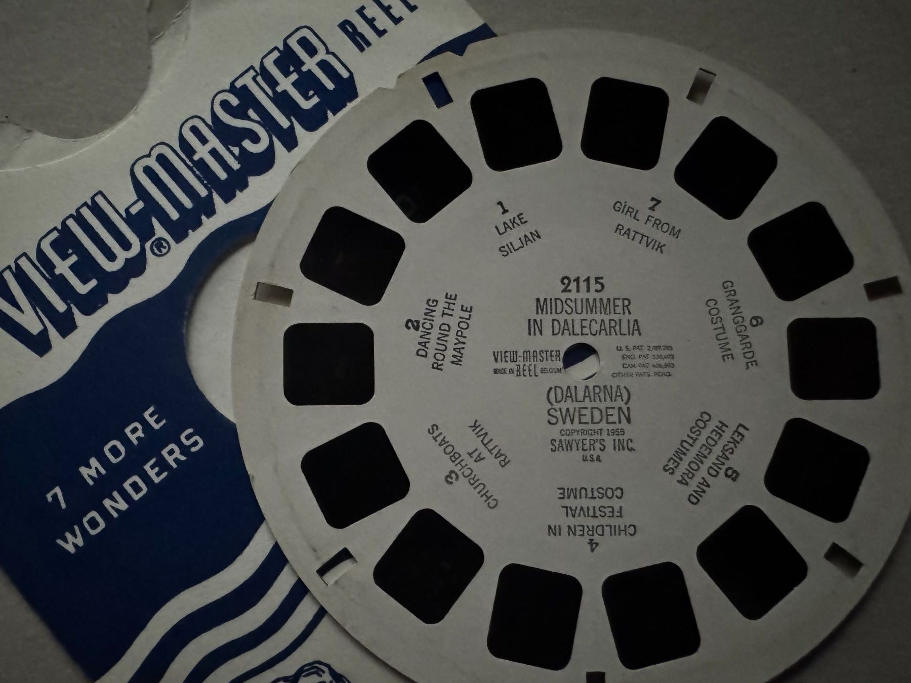 View-master Giocattoli: View-Master 3D: Nr. 2115 MIDSUMMER IN DALECARLIA SWEDEN – Usato da Tegerfelden venduto da siebenmacky 2