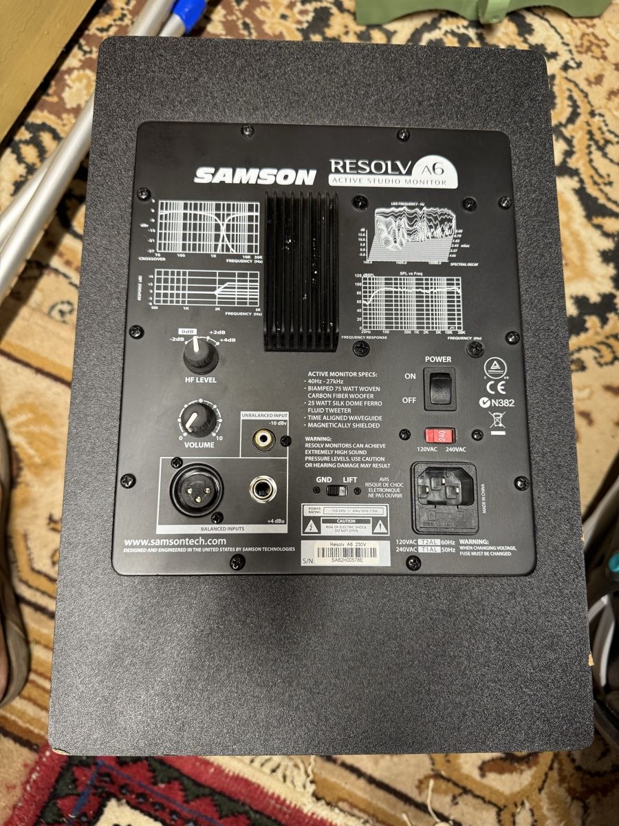 Casse acustiche: Samson Resolv A6 / enceintes de studio – Usato da Troistorrents venduto da colophon 1