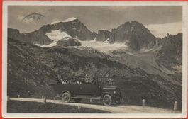 FURKASTRASSE mit Galenstock - Postauto - Stempel Hotel