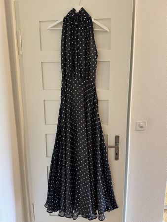 Carolina Herrera Seiden-Maxikleid Polka Dot | 100% Seide