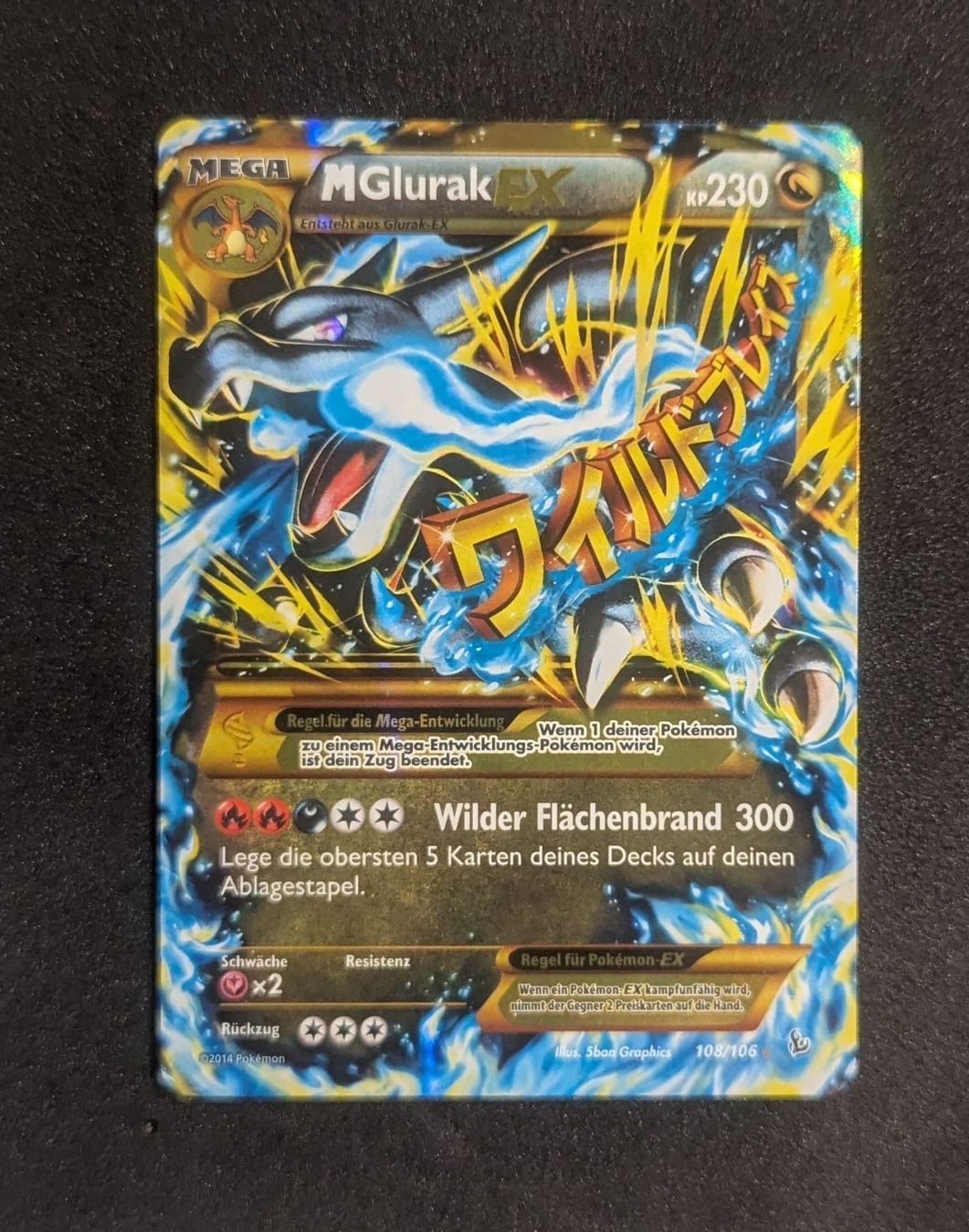 Pokémon Carte collezionabili: MCharizard EX Flash Fire 108/106 DE – Usato da Zürich venduto da printz7