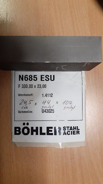 Servierplatten: STAHLPLATTE BÖHLER 1.4112 – Neu (gemäss Beschreibung) aus Toffen von th16 1