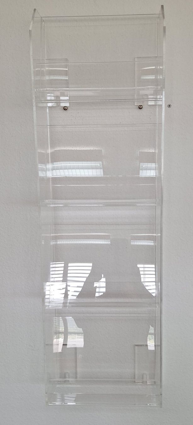 Scaffali: Wand-Kartenständer aus Plexiglas, 4 Fächer – Nuovo (secondo la descrizione) da Spreitenbach venduto da ric_hyq6 2