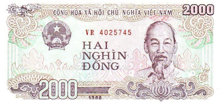 Banconote: Banknote Vietnam 2000 Dong 1988 – Nuovo (secondo la descrizione) da Volketswil venduto da Stones
