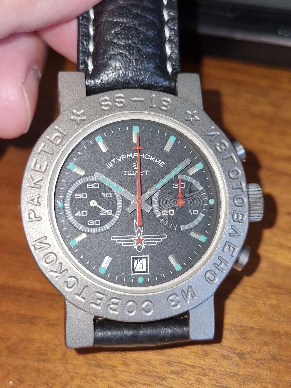 Poljot Orologi: Recyclete SS-18 Atomrakete! Poljot Sturmanskie Chrono – Usato da Birrhard venduto da Marki-Mark 8