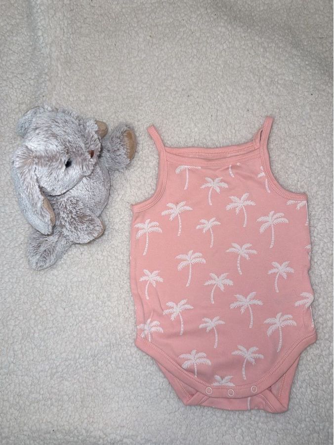 C&A Ensembles coordonnés: Body rosa mit Palmenmuster Gr. 74 – D'occasion à Horgen par AA.AW55