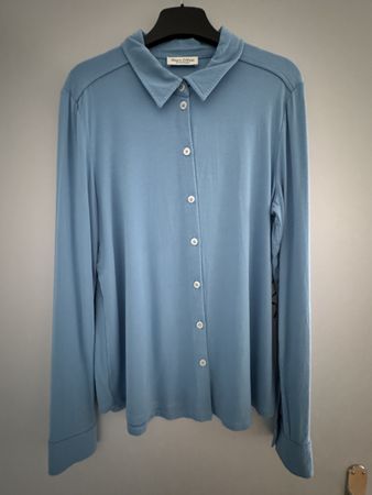 Marc O’Polo Bluse, hellblau, Gr. 36, neuwertig