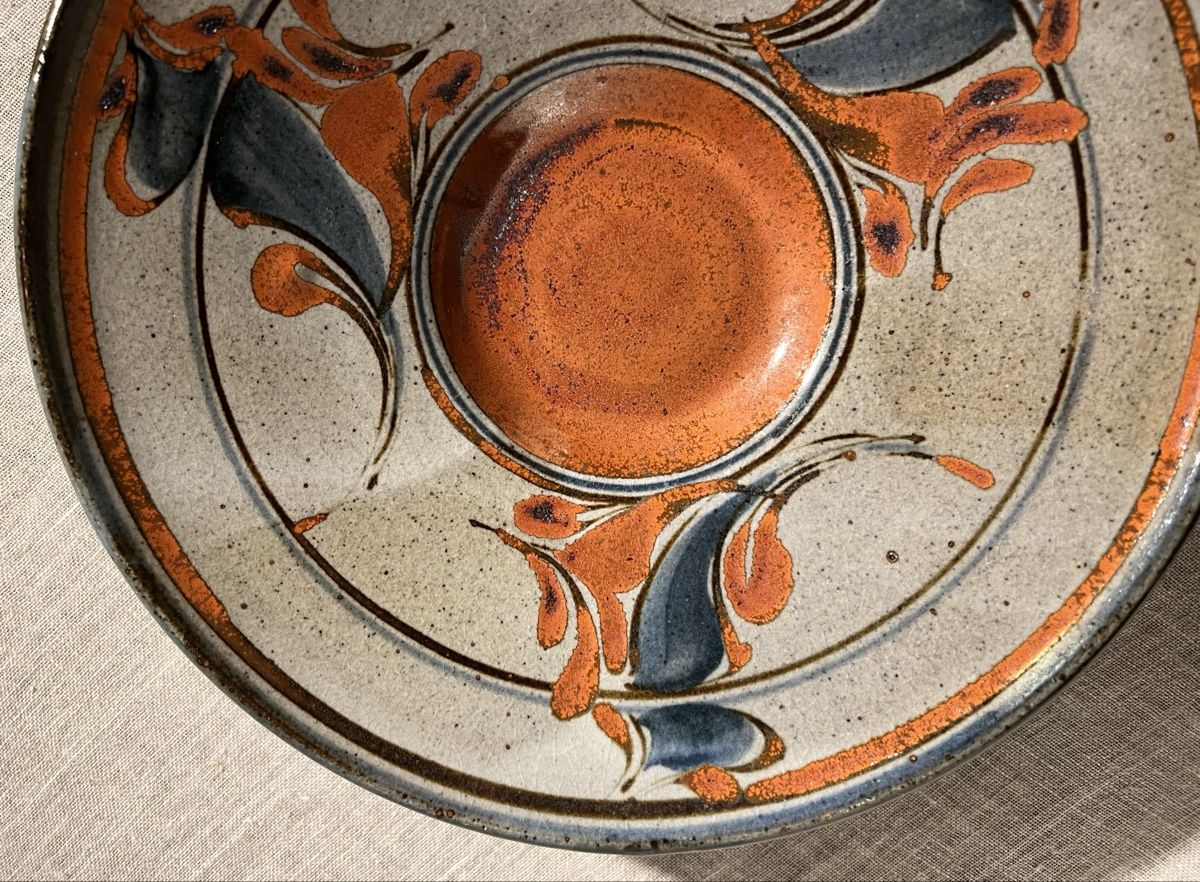 Piatti di portata: Plat décoratif ARTPOT, grès tourné et peint main – Nuovo (secondo la descrizione) da Genève venduto da DELIRBEADS 6
