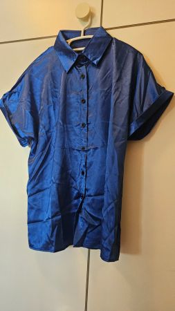 Camicetta blu tg.L poliestere