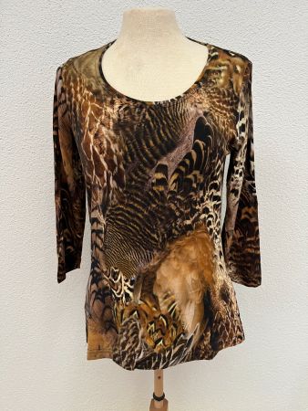 T-Shirt im Leopardenmuster Grösse 38