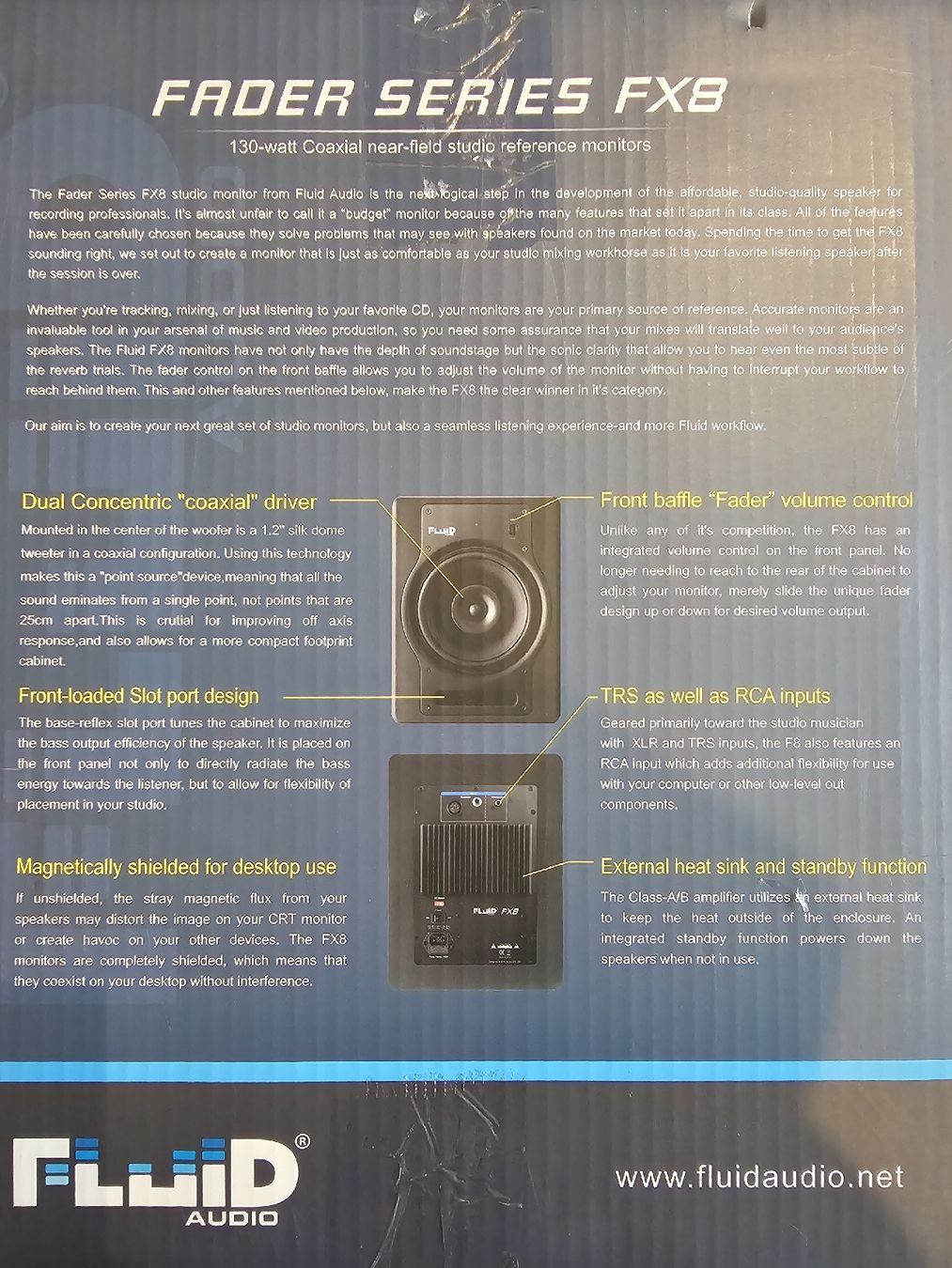 Casse acustiche: Fluid Audio Fader Series FX8 – Usato da Möhlin venduto da RoySchneider 5