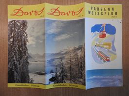 Werbebroschüre Davos Parsenn Weissfluhjoch
