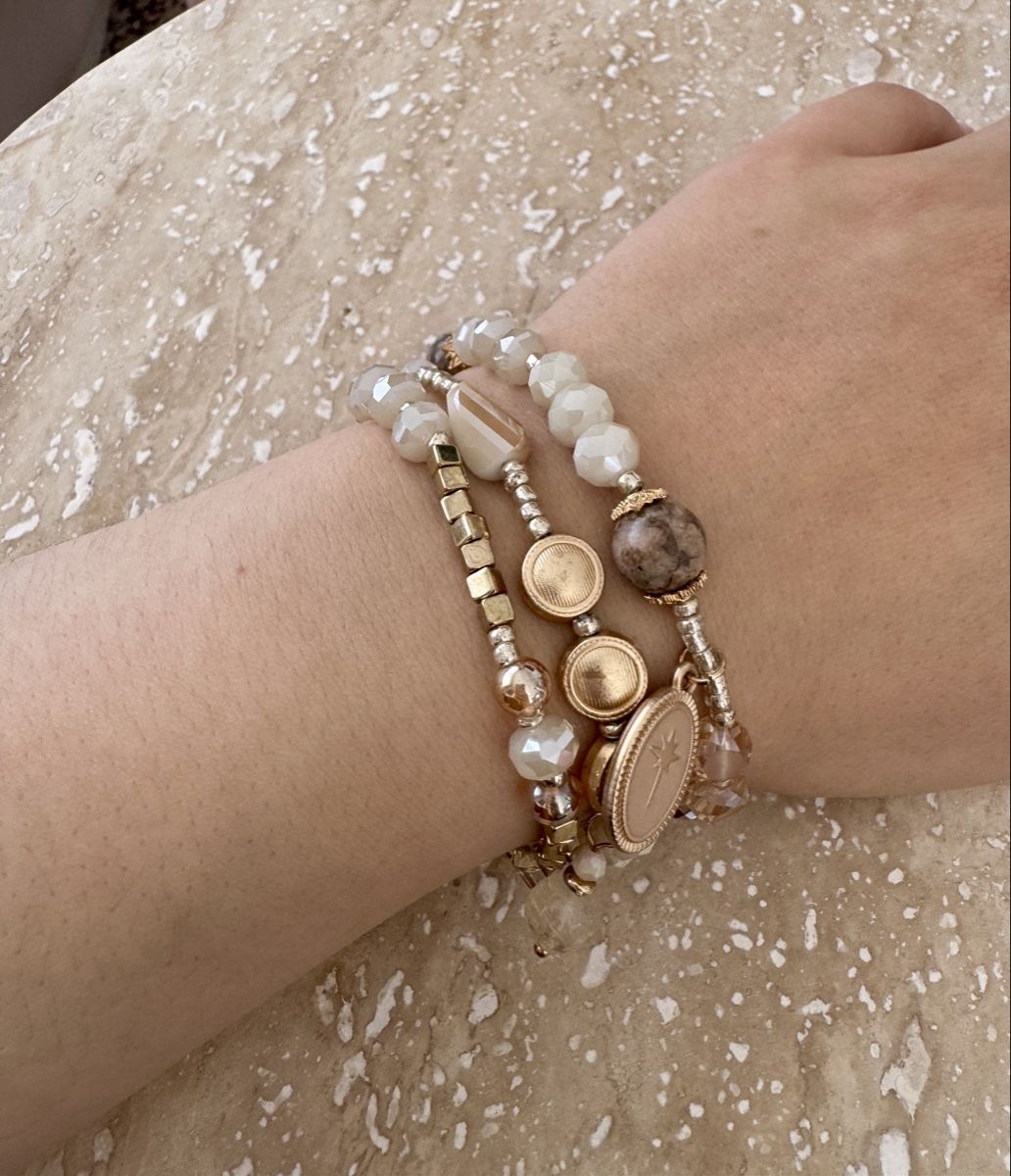 Bracciali & Braccialetti: 3er Edelstahl Set Armbänder – Nuovo e nell'imballaggio originale da Oberhasli venduto da Duabelle_official