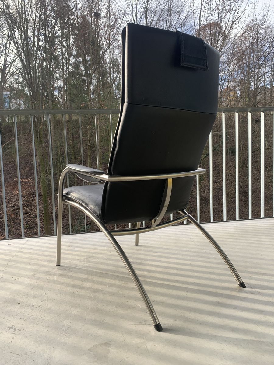 De Sede Poltrone: SALE: De Sede DS 270 Design Ledersessel mit Ottoman – Usato da Fribourg venduto da GBT42 4