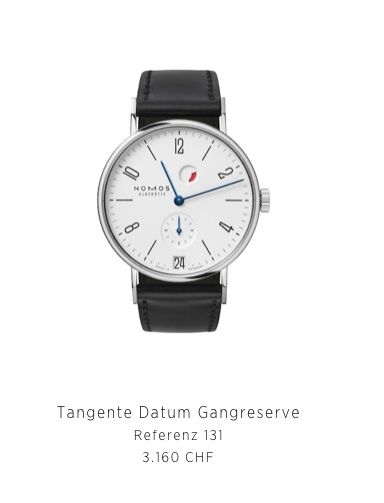 Nomos Orologi: NEUE NOMOS TANGENTE 131 – Nuovo e nell'imballaggio originale da Triesen venduto da hor_6kx9 5