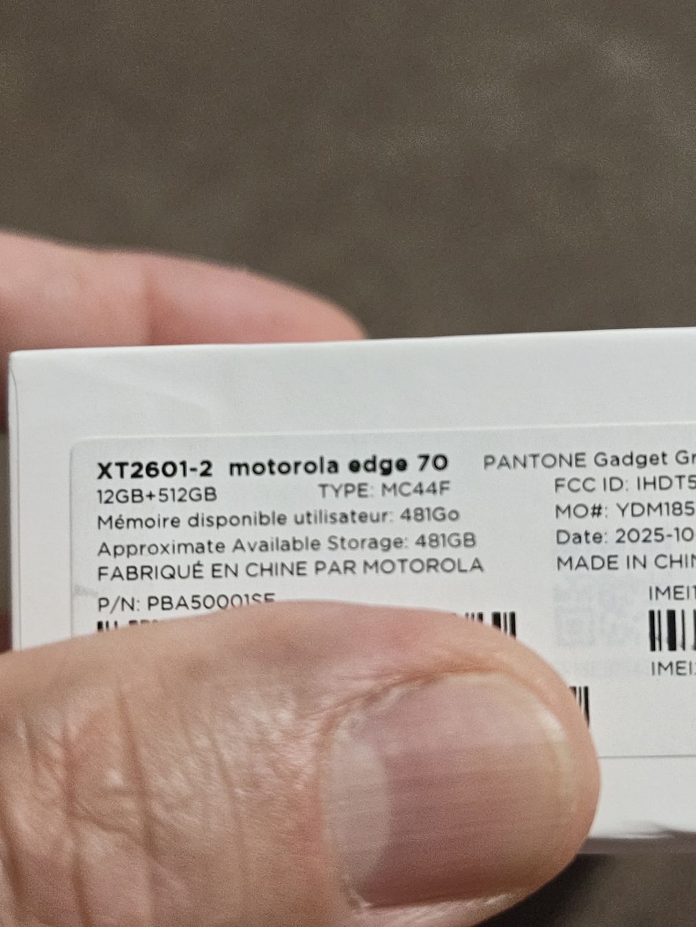 Motorola Handys / Smartphones: Motorola Edge 70 Pantone Gadget Grey 512MB – Neu (gemäss Beschreibung) aus Seon von chf_g29b 4