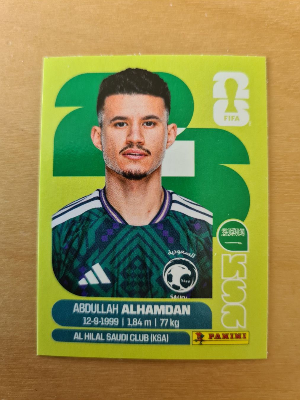 Panini Carte collezionabili: Panini Fifa World Cup 2026 Nr. KSA 20 Abdullah Alhamdan – Nuovo (secondo la descrizione) da Oberwil BL venduto da Spieltopia