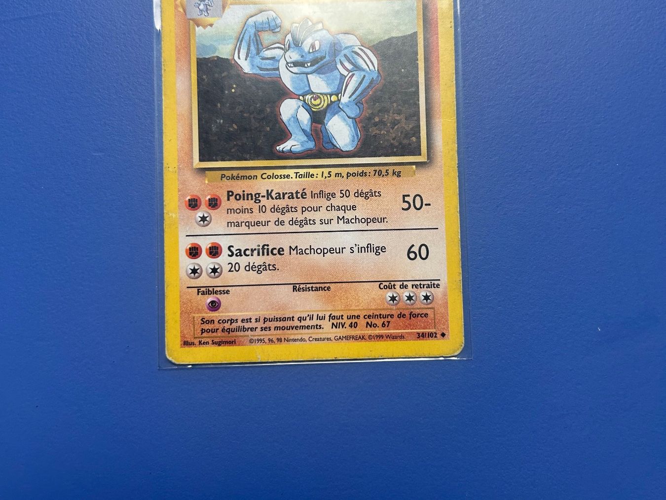Pokémon Carte collezionabili: Pokémon Machopeur 34/102 Set de base FR – Usato da Schlieren venduto da happymerchant64 3