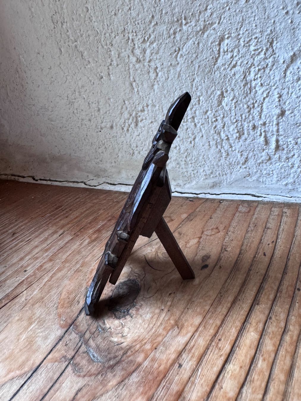 Sculture & Statue: Brienzer Schnitzerei Standthermometer mit Edelweiss – Usato da Glovelier venduto da deepfunk 1