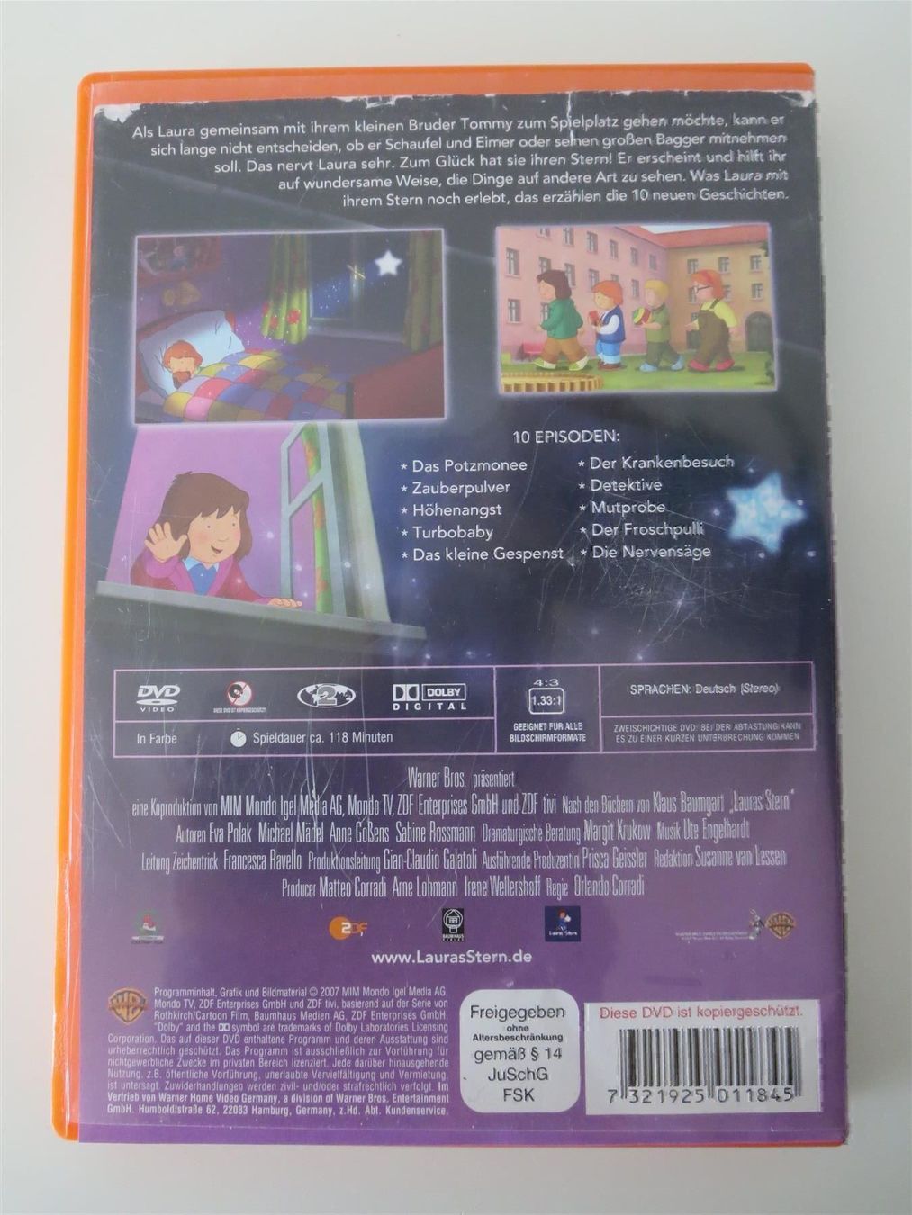 Tutti i DVDs: Lauras Stern - De Kinofilm + Volume 3 – Nuovo e nell'imballaggio originale da Zürich venduto da Lacoste06 3