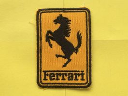 FERRARI  Automarke , Stoffaufnäher