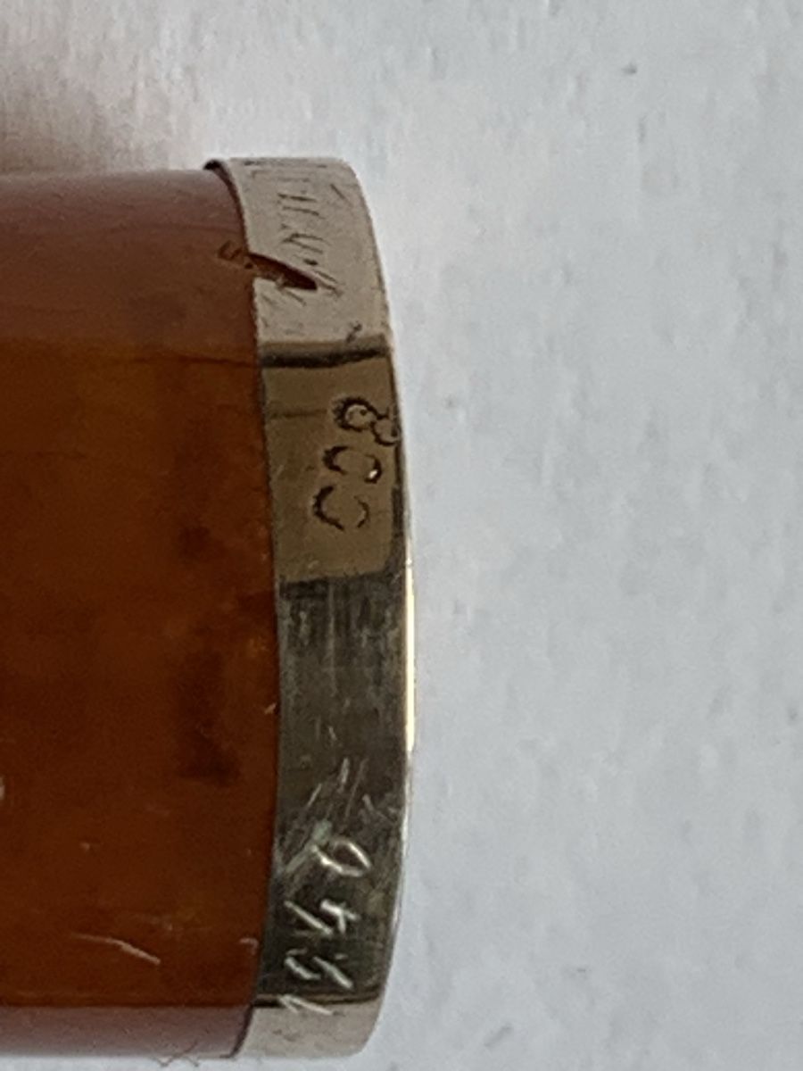 Pipe & Accessori: Zigarrenspitze, Bernstein/Silber – Usato da Uetikon am See venduto da beo22 2