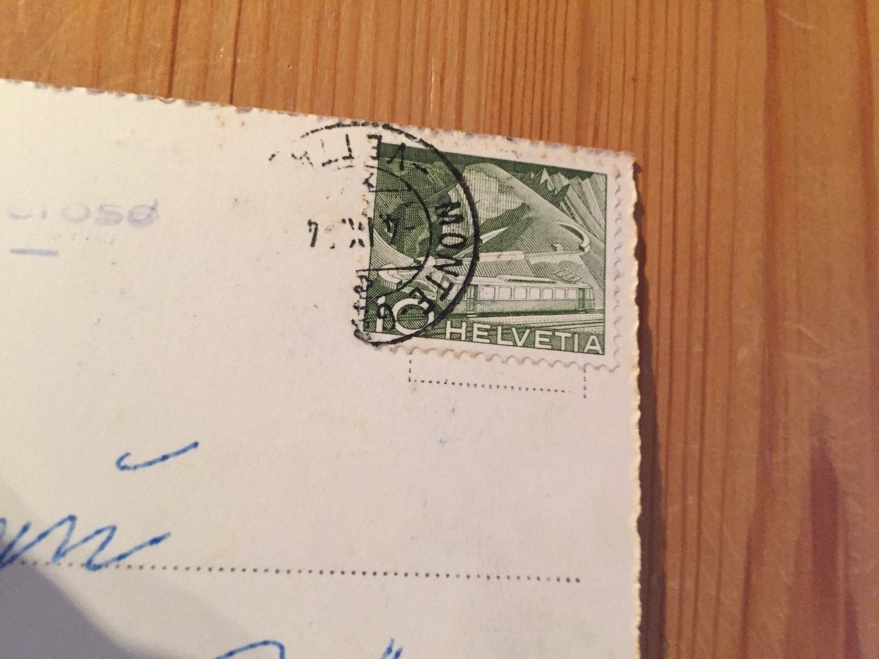 Cartoline postali: Mte. Generoso mit Bündneralpen - AK 1954 – Usato da Oberuzwil venduto da Henri09 1