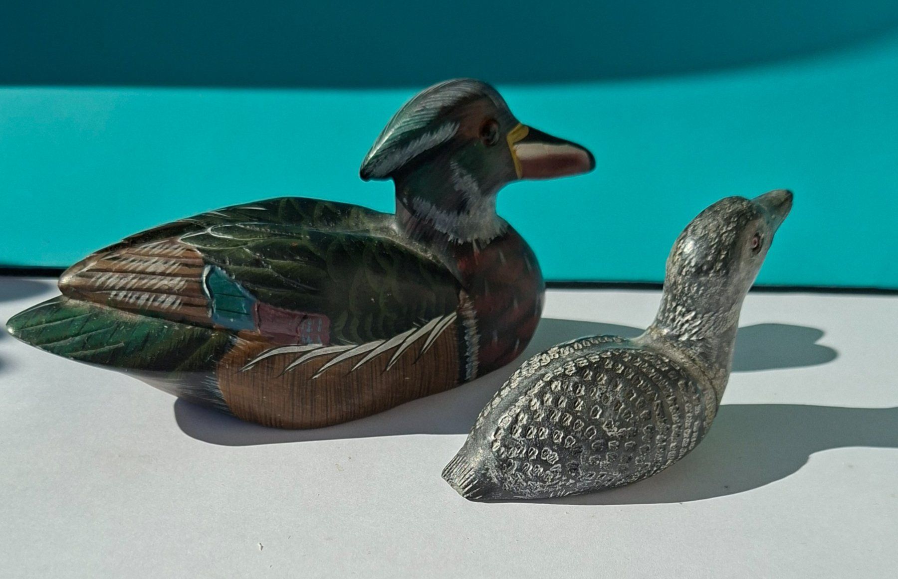 Statuette: 2 Stein Enten Figuren – Usato da Opfikon venduto da Diversamente 2
